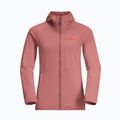 Moteriškas fliso džemperis Jack Wolfskin Kolbenberg Hooded Fz mineral red 7