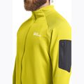 Vyriškas žygio džemperis Jack Wolfskin Prelight Full Zip chartreuse 4