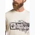 Vyriški marškinėliai Jack Wolfskin Jack Wolfskin Brand T wood cotton white 4