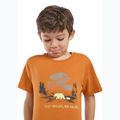 Vaikiški marškinėliai Jack Wolfskin Graphic Cotton T print soft amber 4