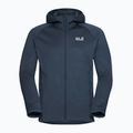 Vyriškas žygio džemperis Jack Wolfskin Peak District Hooded Full Zip midnight sky 7