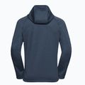 Vyriškas žygio džemperis Jack Wolfskin Peak District Hooded Full Zip midnight sky 8