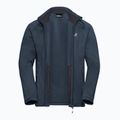 Vyriškas žygio džemperis Jack Wolfskin Peak District Full Zip midnight sky 9