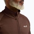 Vyriškas žygio džemperis Jack Wolfskin Peak District Full Ziphot choc 4