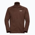 Vyriškas žygio džemperis Jack Wolfskin Peak District Full Ziphot choc 7