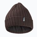 Žieminė kepurė Jack Wolfskin Rib Knit durpės