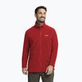 Vyriškas flisinis džemperis Jack Wolfskin Taunus 100 Full Zip siren red