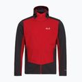Vyriška softshell striukė Jack Wolfskin Skyvail siren red 7