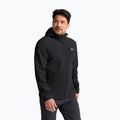 Vėjo nepraleidžianti vyriška striukė Jack Wolfskin Wild Winds Hooded black