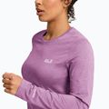 Moteriški žygio marškinėliai ilgomis rankovėmis Jack Wolfskin Trail vivid orchid 3