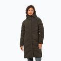Moteriškas pūstas paltas Jack Wolfskin Marienplatz Coat obsidian moss