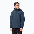 Jack Wolfskin vyriška hardshello striukė Evandale navy blue 1111131_1383