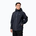 Jack Wolfskin vyriška Highest Peak hardshello striukė tamsiai mėlyna 1115131_1033