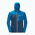 Jack Wolfskin Eagle Peak II vyriška softshell striukė mėlyna 1306911_1361 6