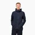 Jack Wolfskin vyriški Modesto vilnoniai marškinėliai tamsiai mėlyni 1706492_1010
