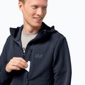 Jack Wolfskin vyriški Modesto vilnoniai marškinėliai tamsiai mėlyni 1706492_1010 3