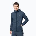 Jack Wolfskin vyriški Hydro Grid vilnoniai džemperiai tamsiai mėlyni 1710001_1383