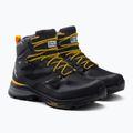 Jack Wolfskin vyriški Force Striker Texapore Mid trekingo batai black/burly yellow xt 4038823 5