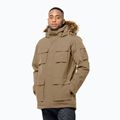 Jack Wolfskin vyriška žieminė striukė Glacier Canyon Parka brown 1107674_5136