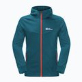 Vyriški Jack Wolfskin Hydro Grid Hooded FZ vilnoniai marškinėliai su gobtuvu mėlyna 1710002 6