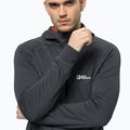 Vyriški Jack Wolfskin Hydro Grid Hooded FZ vilnoniai džemperiai su gobtuvu pilka 1710002 3