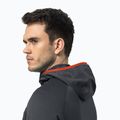 Vyriški Jack Wolfskin Hydro Grid Hooded FZ vilnoniai džemperiai su gobtuvu pilka 1710002 4