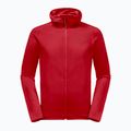 Jack Wolfskin vyriškas vilnonis megztinis Baiselberg raudonas 1710541 5
