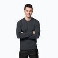 Jack Wolfskin vyriški trekingo marškinėliai ilgomis rankovėmis Infinite LS graphite 1808311