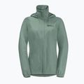 Jack Wolfskin moteriška lietaus striukė Stormy Point 2L žalia 1111202 10