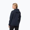 Moteriška softshell striukė Jack Wolfskin Bornberg Hoody navy blue 1307691 2