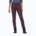 Jack Wolfskin moteriškos softshello kelnės Geigelstein Slim bordo spalvos 1507741