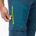 Vyriškos softshello kelnėsJack Wolfskin Glastal Zip Away navy blue 1508301 5