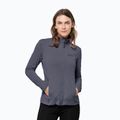 Jack Wolfskin moteriška trekingo striukė Peak Grid Fleece pilka 1710351
