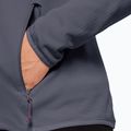 Jack Wolfskin moteriška trekingo striukė Peak Grid Fleece pilka 1710351 3