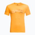 Jack Wolfskin Peak Graphic vyriški trekingo marškinėliai oranžiniai 1807183 4