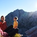 Jack Wolfskin Peak Graphic vyriški trekingo marškinėliai oranžiniai 1807183 5