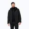 Vyriška striukė 3in1 Jack Wolfskin Taubenberg 3In1 black 6001 3