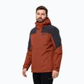 Jack Wolfskin vyriška striukė nuo lietaus Romberg 3in1 carmine