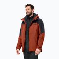 Jack Wolfskin vyriška striukė nuo lietaus Romberg 3in1 carmine 2