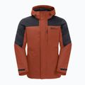 Jack Wolfskin vyriška striukė nuo lietaus Romberg 3in1 carmine 8