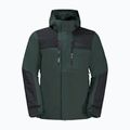 Jack Wolfskin vyriška striukė nuo lietaus Jasper 3in1 black olive 8