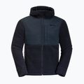Vyriškas fliso džemperis Jack Wolfskin Felslicht Hooded night blue 7