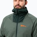 Jack Wolfskin Alpspitze Ins Hybridge hedge žalia vyriška striukė nuo lietaus 3