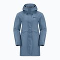 Moteriškas lietaus paltas Jack Wolfskin Cape West Coat elemental blue 7