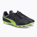Vyriški futbolo bateliai PUMA King Hero 21 FG juodi ir žali 106554 05 4