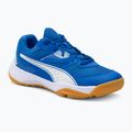PUMA Solarflash Jr II vaikiški rankinio bateliai mėlyna ir balta 106883 03