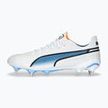 Vyriški futbolo bateliai PUMA King Ultimate MXSG puma white/puma black/blue glimmer/ultra orange 11