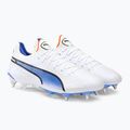 Vyriški futbolo bateliai PUMA King Ultimate MXSG puma white/puma black/blue glimmer/ultra orange 4