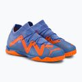 Vaikiški futbolo bateliai PUMA Future Match IT+Mid JR mėlyni ir oranžiniai 107198 01 4