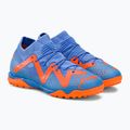 Vaikiški futbolo bateliai PUMA Future Match TT+Mid JR mėlyni ir oranžiniai 107197 01 4
